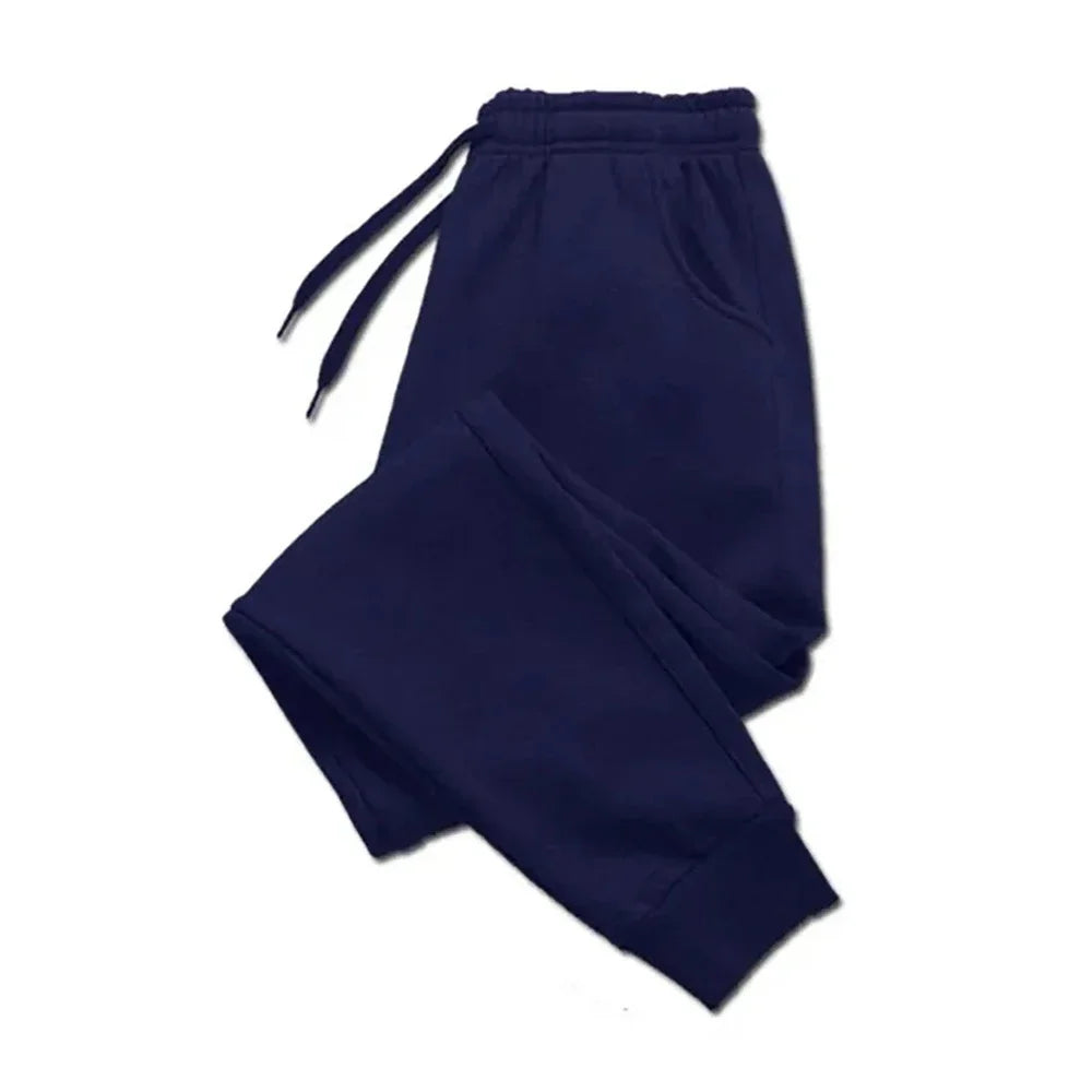 Pantalones de Chándal de Lana para Hombre - Otoño Invierno Cálidos