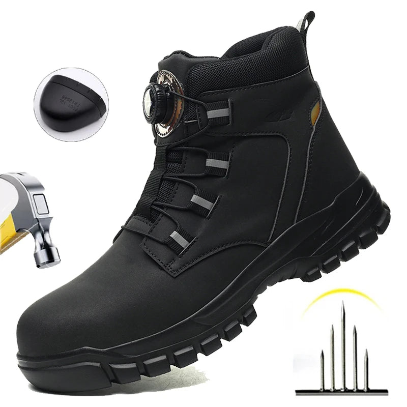 Botas de Seguridad con Punta de Acero Impermeables para Hombre