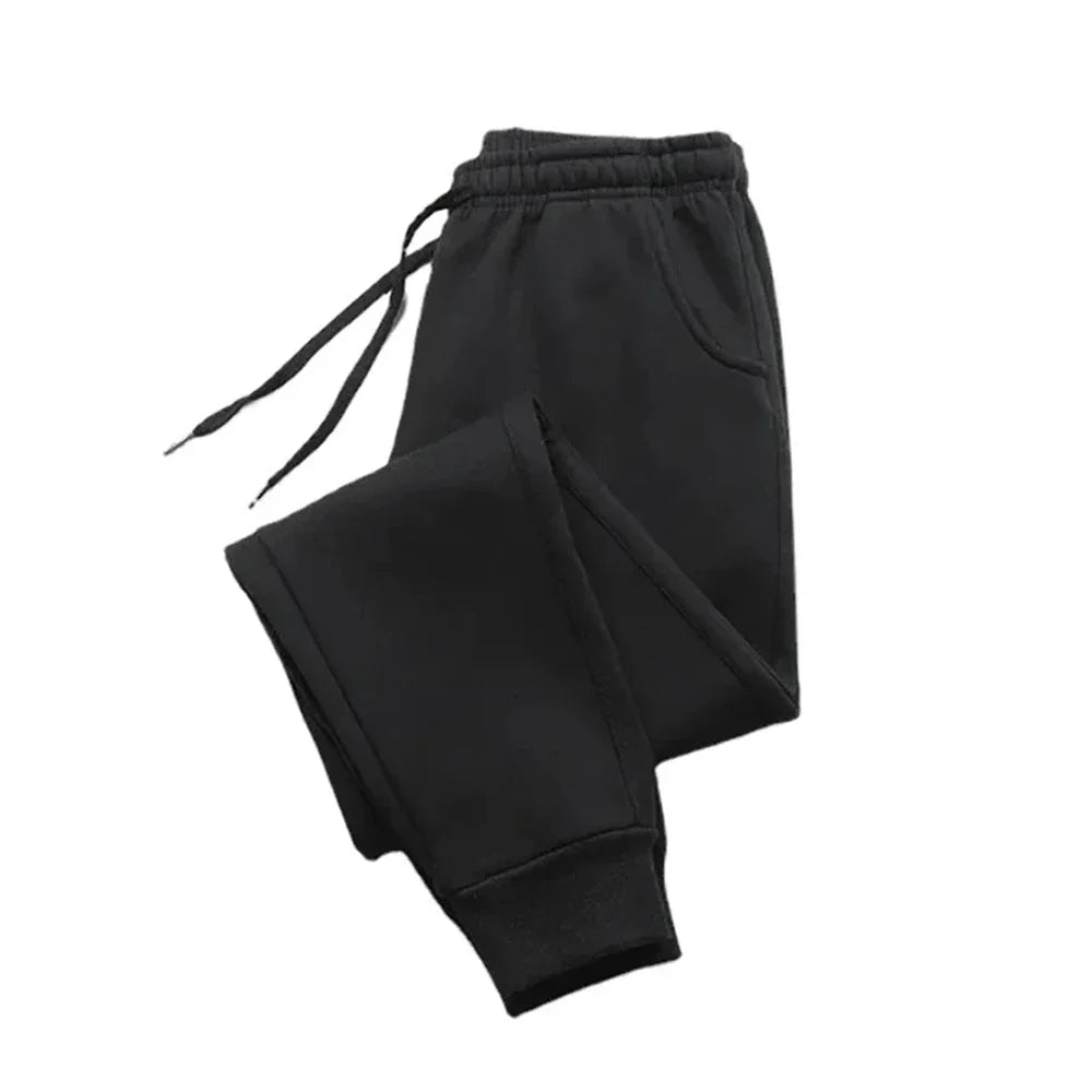 Pantalones de Chándal de Lana para Hombre - Otoño Invierno Cálidos