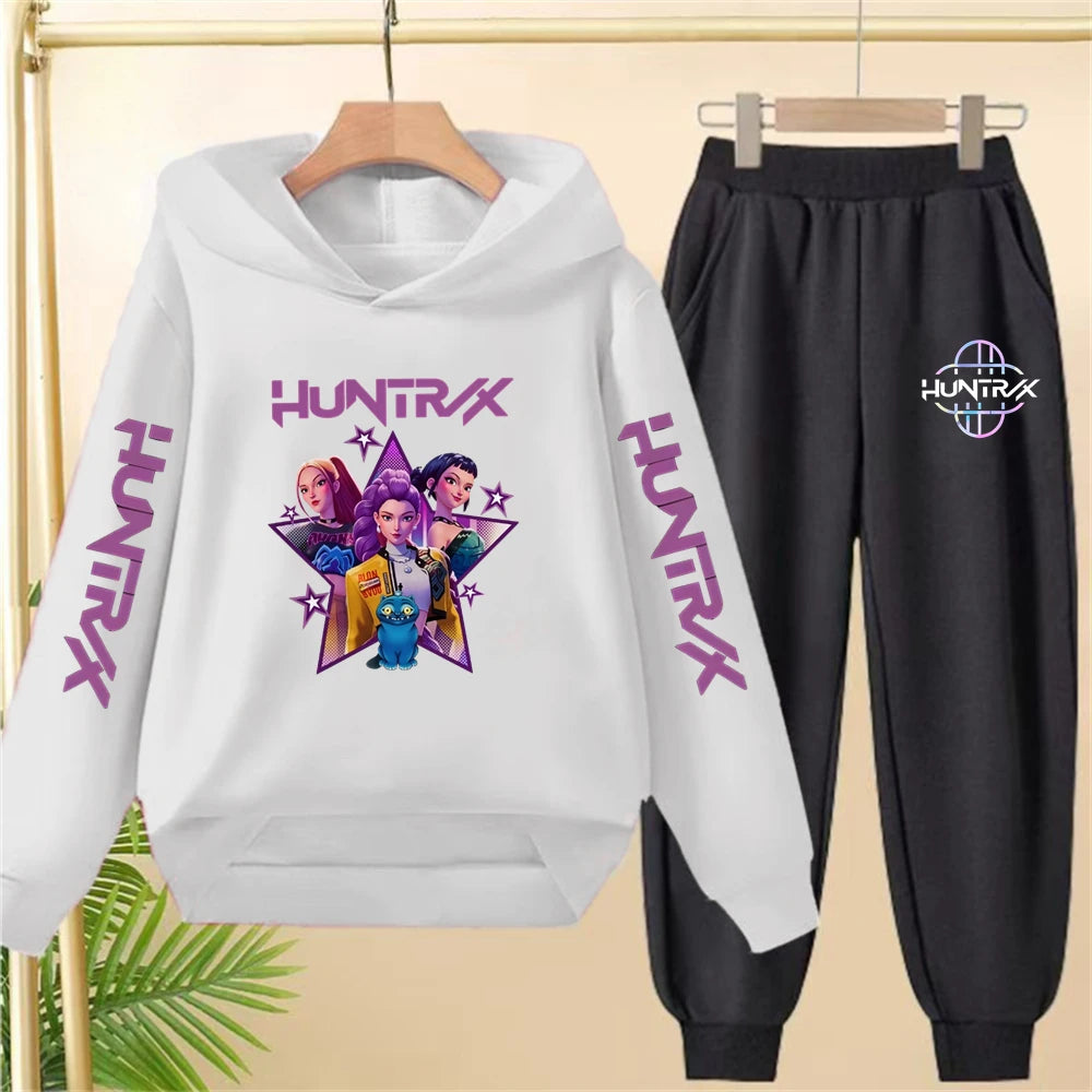 Conjunto Sudadera KPop Demon Hunters para Niños - Hoodie y Pantalones
