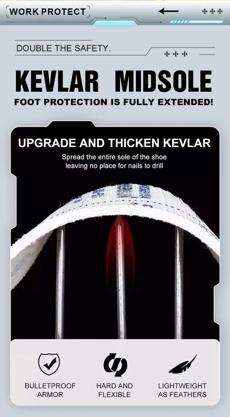 Botas de Seguridad con Punta de Acero Impermeables para Hombre