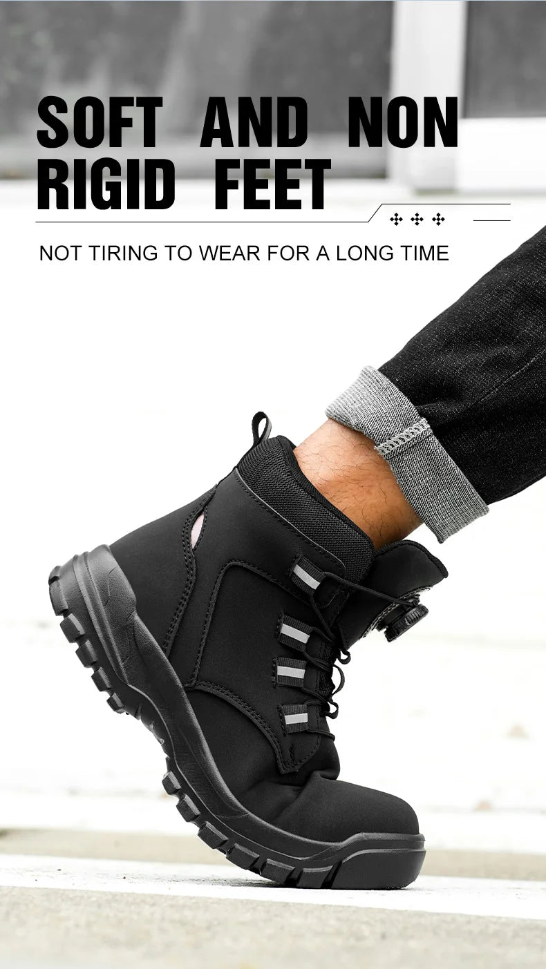 Botas de Seguridad con Punta de Acero Impermeables para Hombre