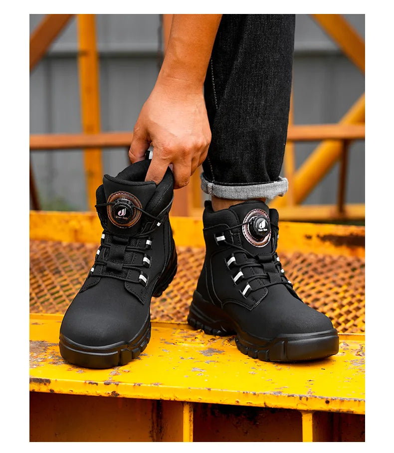 Botas de Seguridad con Punta de Acero Impermeables para Hombre