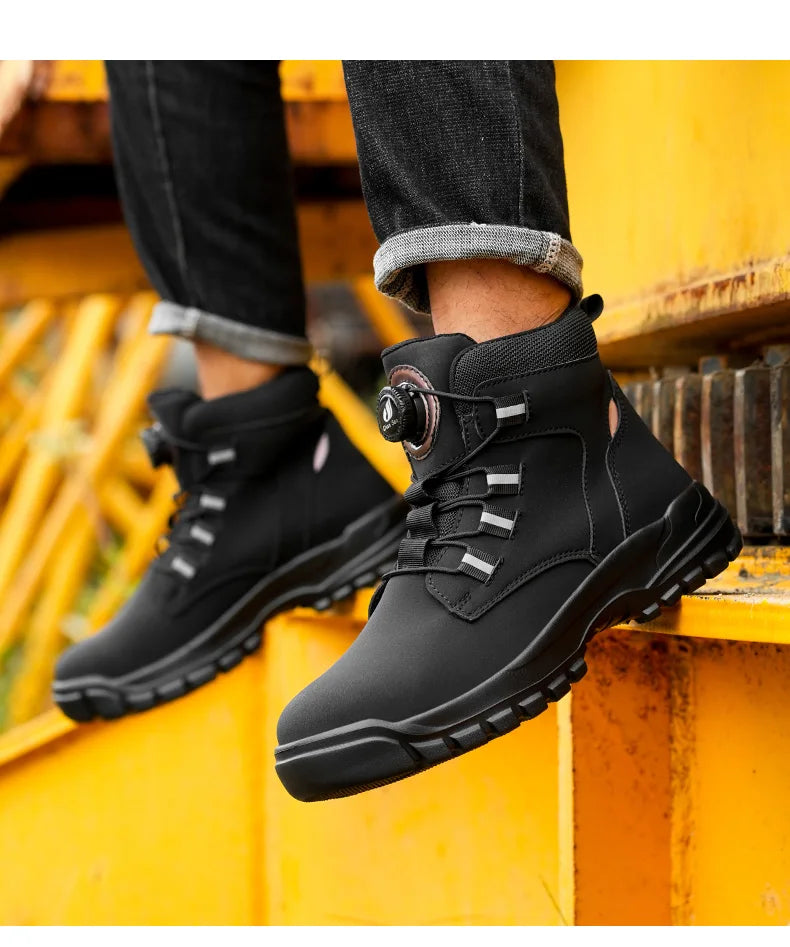 Botas de Seguridad con Punta de Acero Impermeables para Hombre