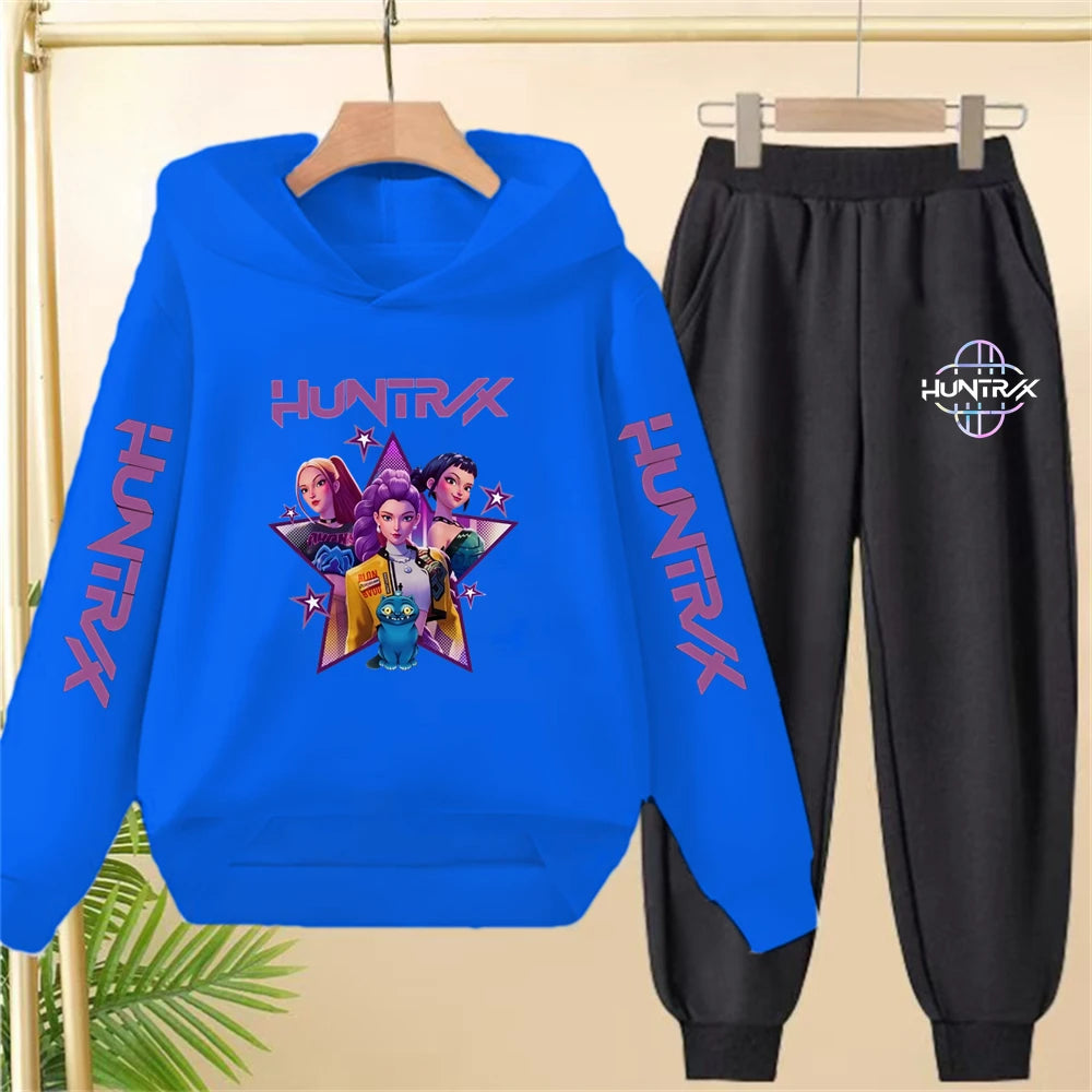 Conjunto Sudadera KPop Demon Hunters para Niños - Hoodie y Pantalones