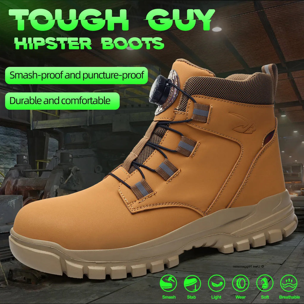 Botas de Seguridad con Punta de Acero Impermeables para Hombre