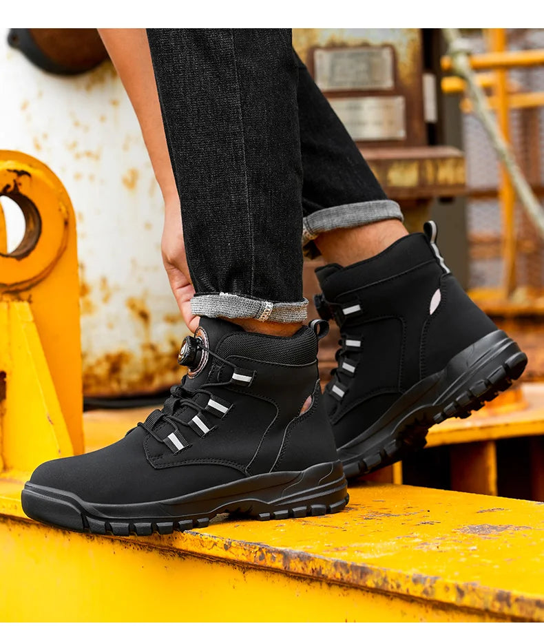 Botas de Seguridad con Punta de Acero Impermeables para Hombre