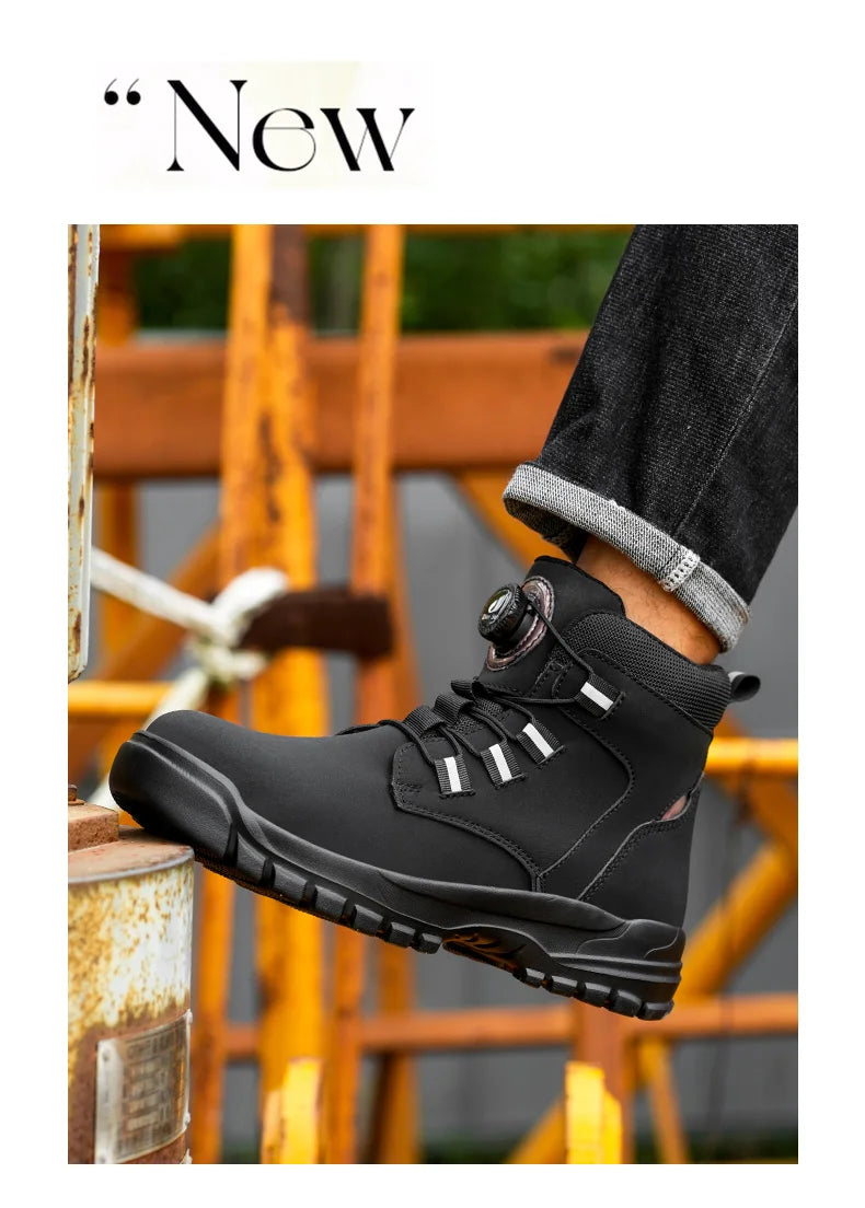 Botas de Seguridad con Punta de Acero Impermeables para Hombre