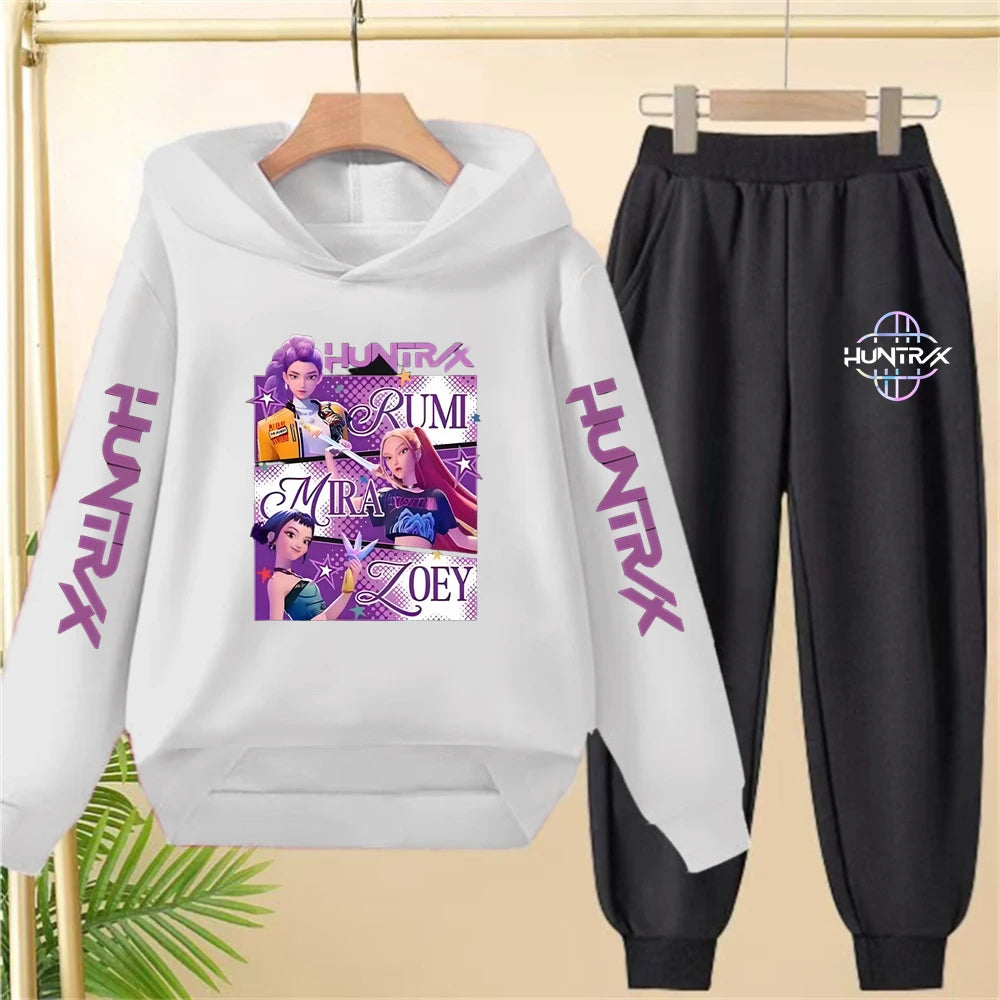 Conjunto Sudadera KPop Demon Hunters para Niños - Hoodie y Pantalones