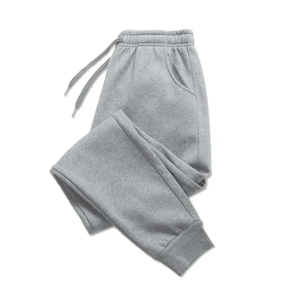 Pantalones de Chándal de Lana para Hombre - Otoño Invierno Cálidos