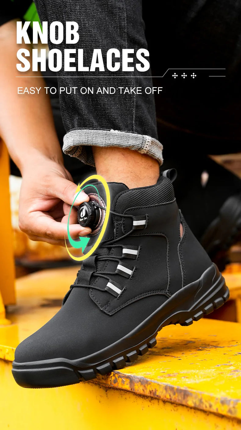 Botas de Seguridad con Punta de Acero Impermeables para Hombre